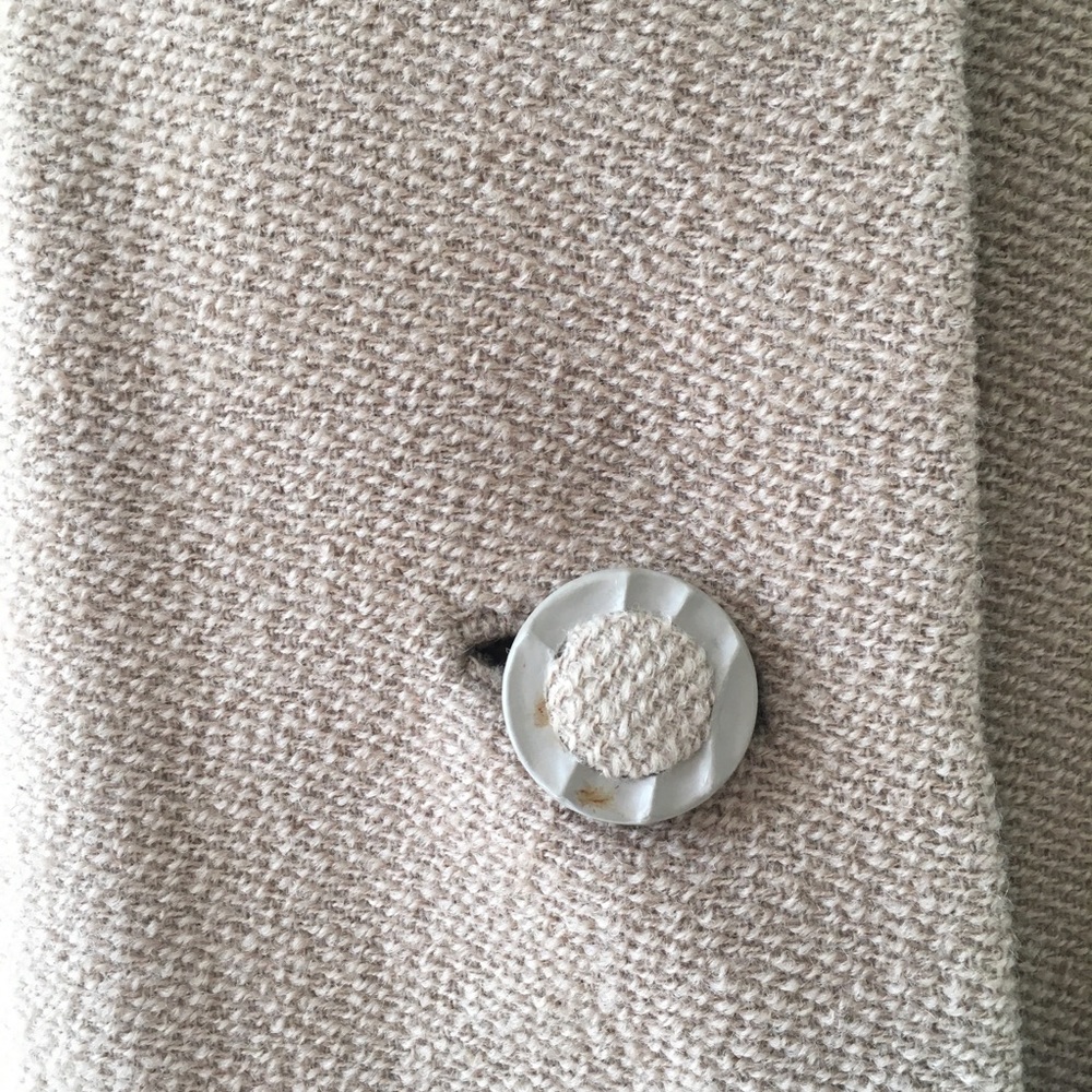 SOLD :: Vintage 50s Wool & Fur Swing Coat - Picture 6 of 8